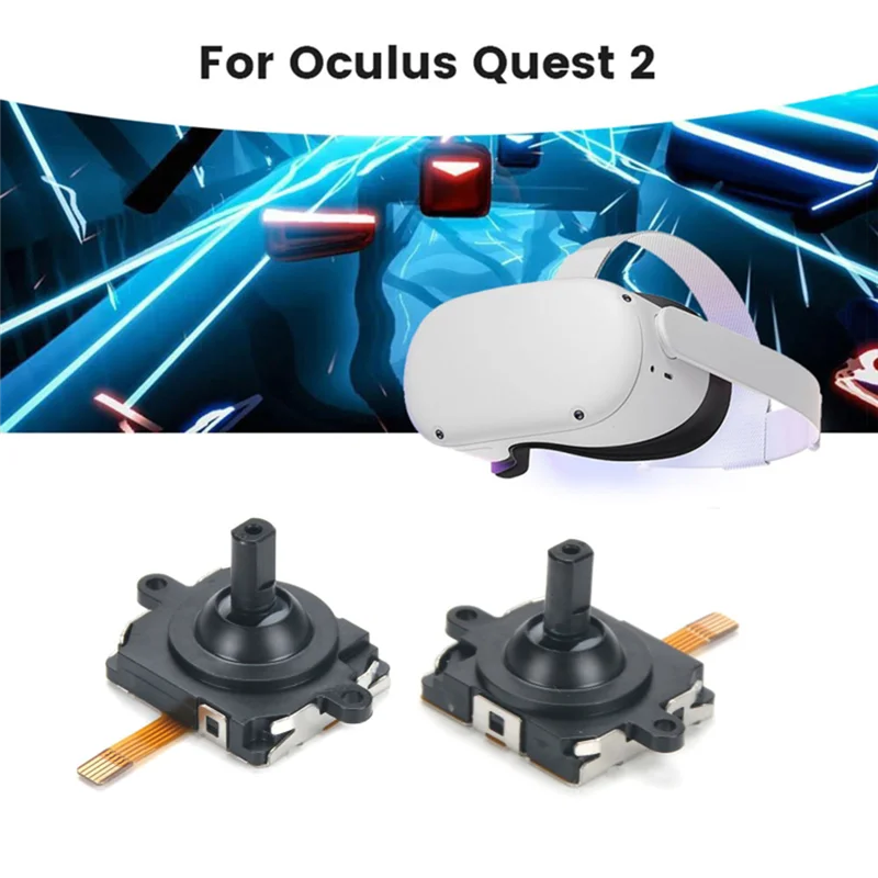 Game Controller Joystick Compatible with Quest 2 Disassembly Tool Set Thumbstick Caps Left/Right Repairing Kit