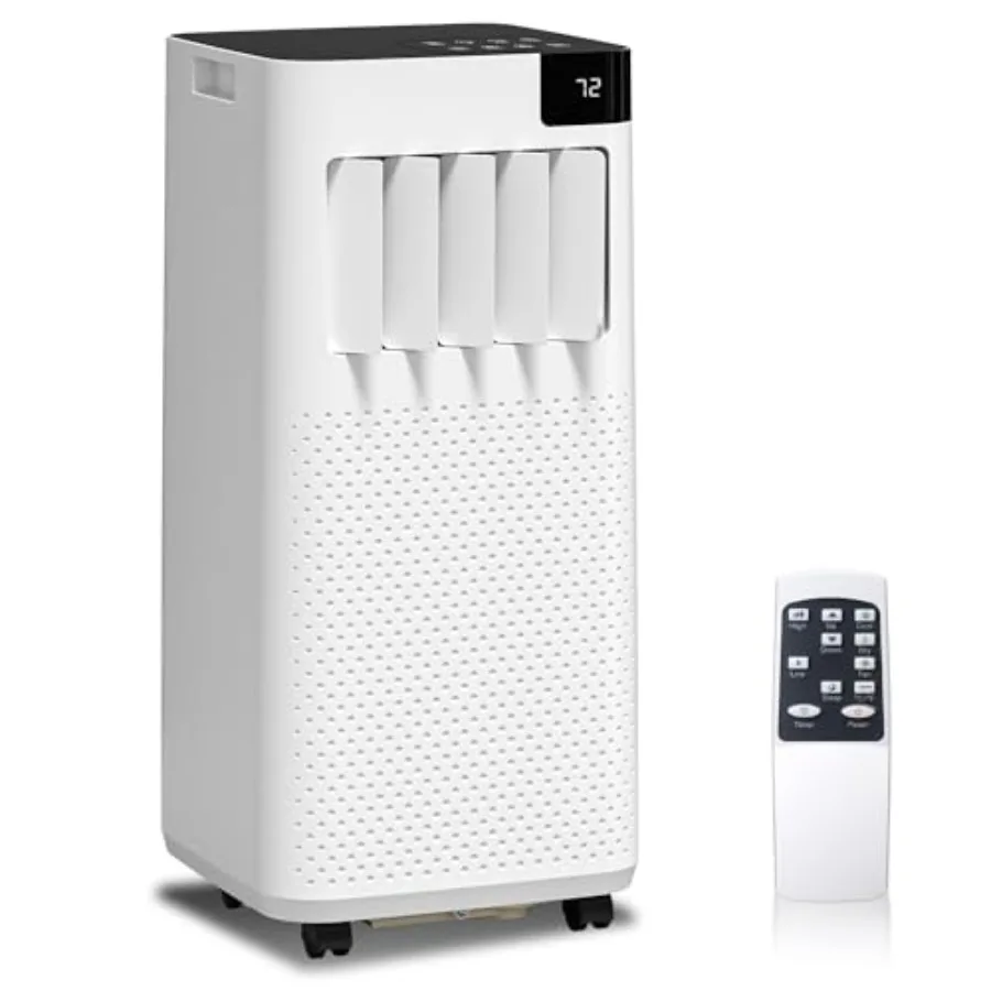 مكيفات الهواء المحمولة 10000 وحدة حرارية بريطانية ASHRAE 6000 وحدة حرارية بريطانية DOE للاستخدام الداخلي حتى 450 قدم مربع. وحدة تبريد 4 في 1 مع تبريد سريع En