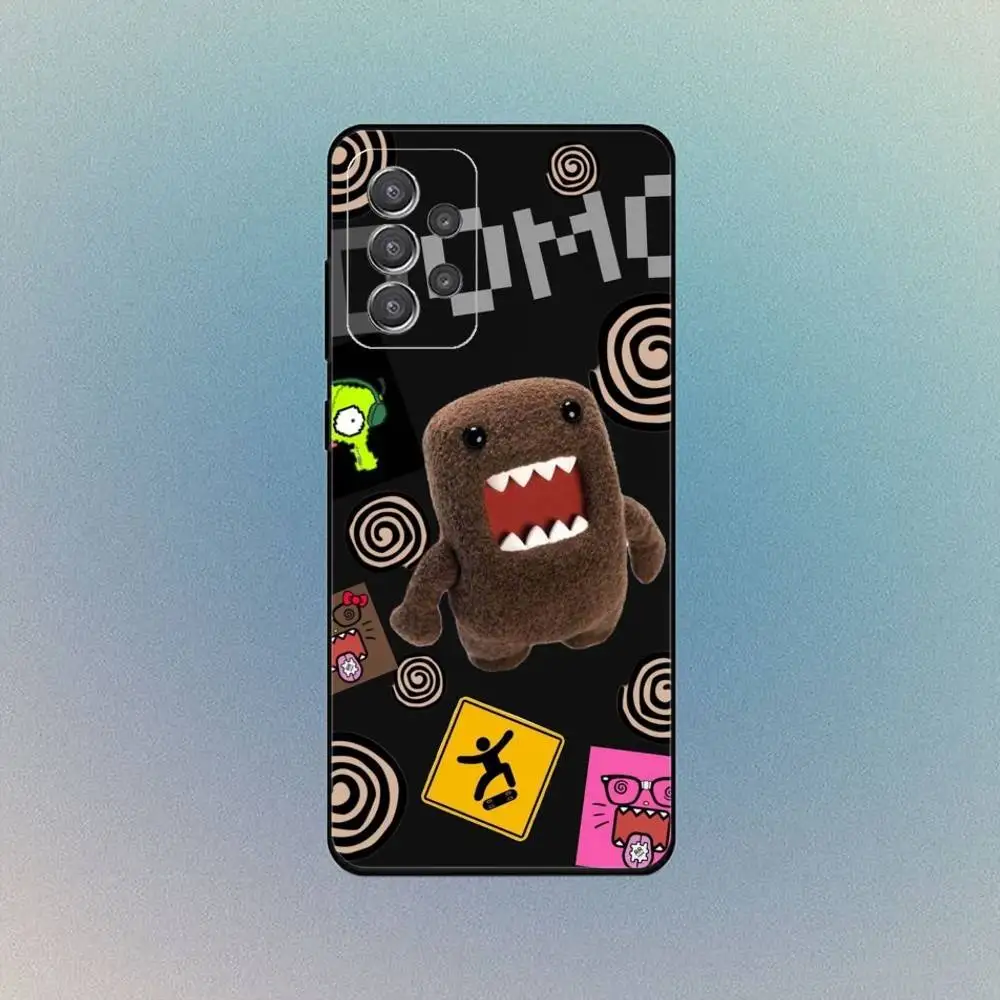 Bonita funda de teléfono domo-kun para Samsung S25,S24,S21,S22,S23,S30,Ultra,S20, funda blanda negra