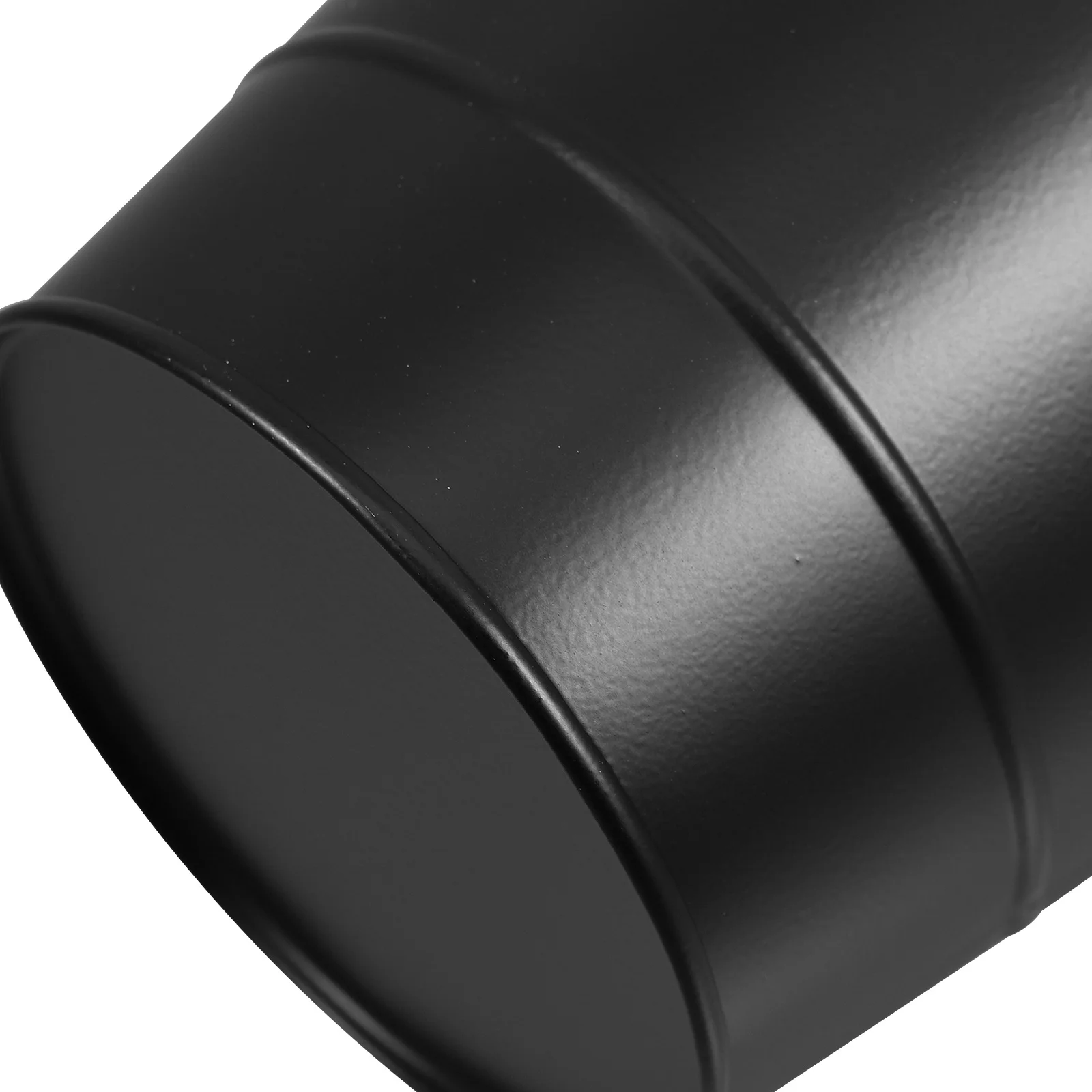 Desktop Trash Can Iron Narrow Dust Bin For Office Home School Mini Garbage Bucket Storage Holder Pencil Rubbish Bin Black Metal