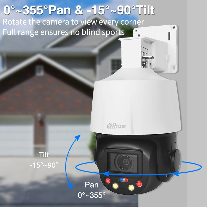 داهوا SD3E405DB-GNY-A-PV1 4MP 2.7–13.5mm 5X زووم بصري TiOC WizSense Network PTZ AI كاميرا كشف الوجه ثنائي الاتجاه SMD3.0.