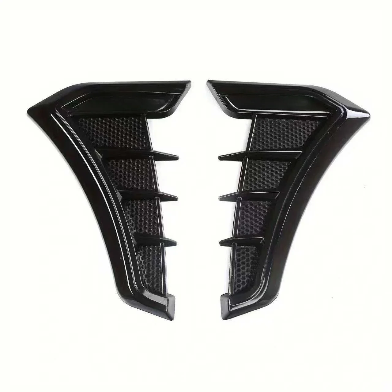For Universal Car Shark Gill Side Sticker, ABS Sport Style Body Refit Accessory, Decorative & Anti-Scratch for Auto Exterior
