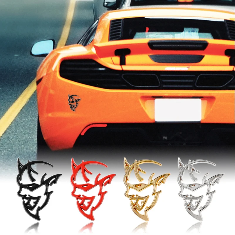3D Metal Car Stickers Rear Bumper Trunk Badge Decals For Dodge Challenger RAM 1500 Journey Caliber Nitro Caravan Avenger Dart