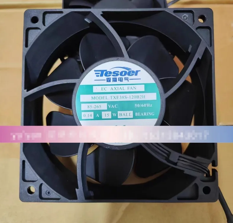 

TXE38S-120B2H AC 85-265V 0.14A 120x120x38mm 2-Wire Cooling Fan