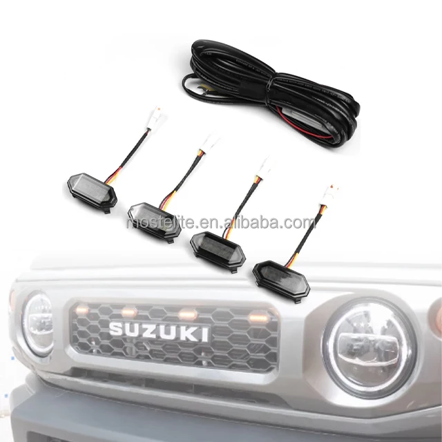 

High Quality Original Car Model Front Grille Auxiliary Lights Grille Light For Suzuki Jimny Accessories JB64 JB74