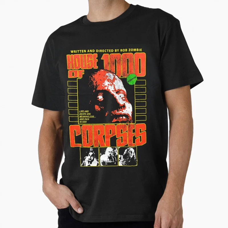 

Rob Zombie's House of 1000 Corpses 1225 Sacry Rob Zombie Gift T-Shirt 80s Horror movie Graphic Clothes All size Tops S-6XL