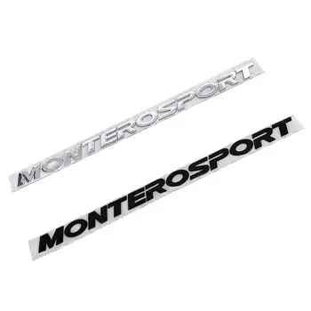 Samolepky na auto s logem MONTERO SPORT na kapotě pro Mitsubishi Montero, 3D logo, přední, zadní, kufr, repasované oblepky, příslušenství 8 nejlepší prodej Znak Mitsubishi Montero - №2