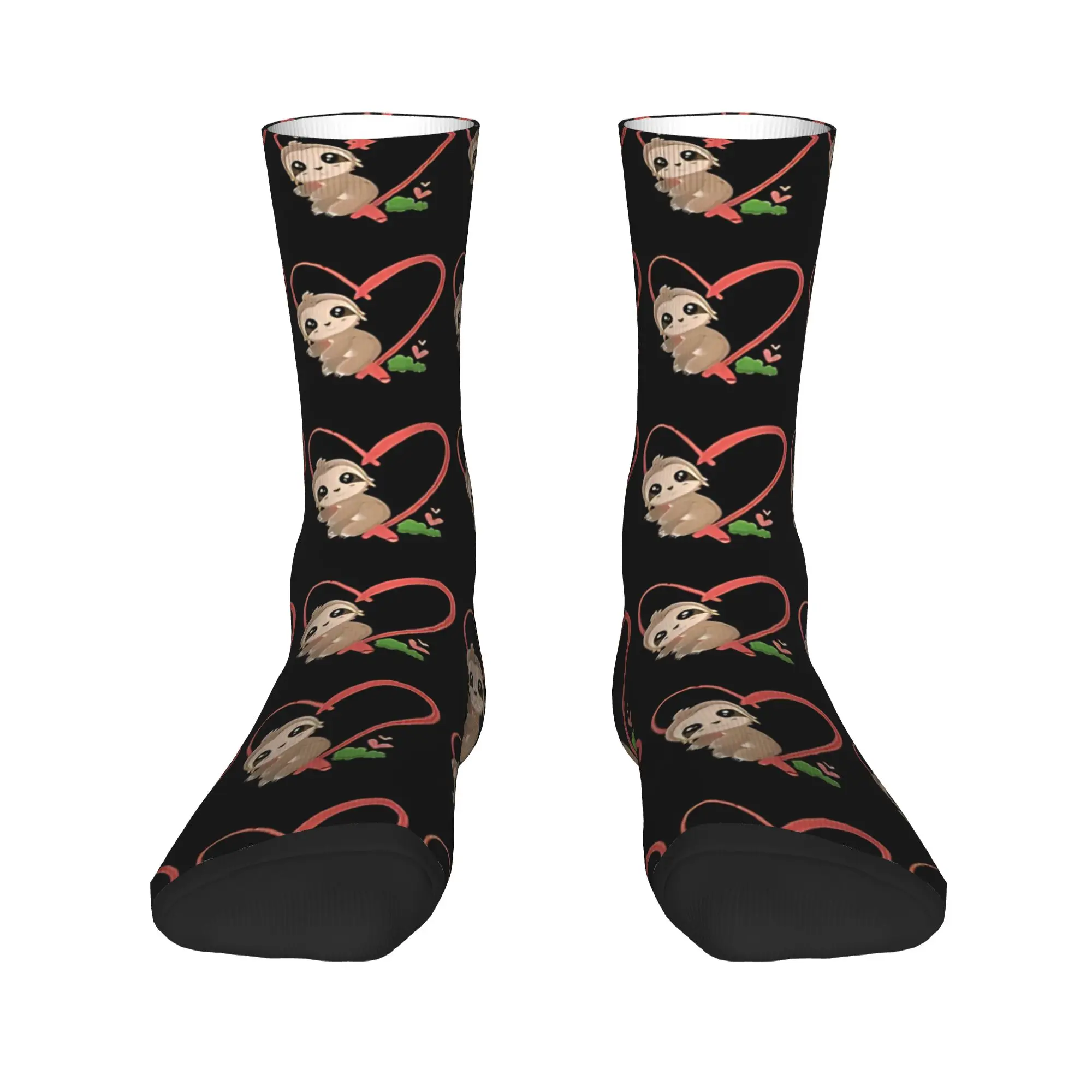 Sloth Love Cute Sloth  Socks  Anti Skid Stockings Men Warm Soft Skateboard Socks Autumn Vintage Graphic Socks