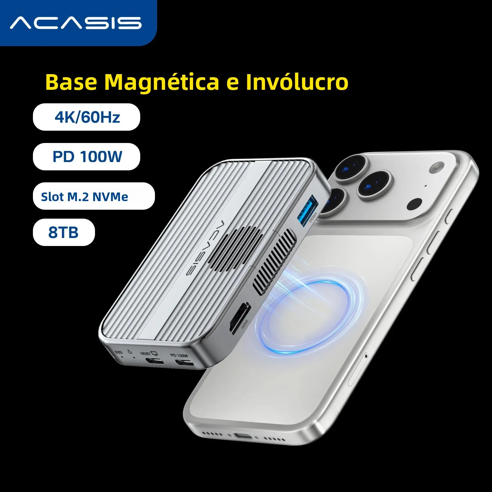 acasis-10gbps-magnetic-m2-nvme-ssd-enclosure-usb-c-docking-station-tf-sd-30-4k-60hz-for-iphone-17-17-pro-iphone-16-16-pro