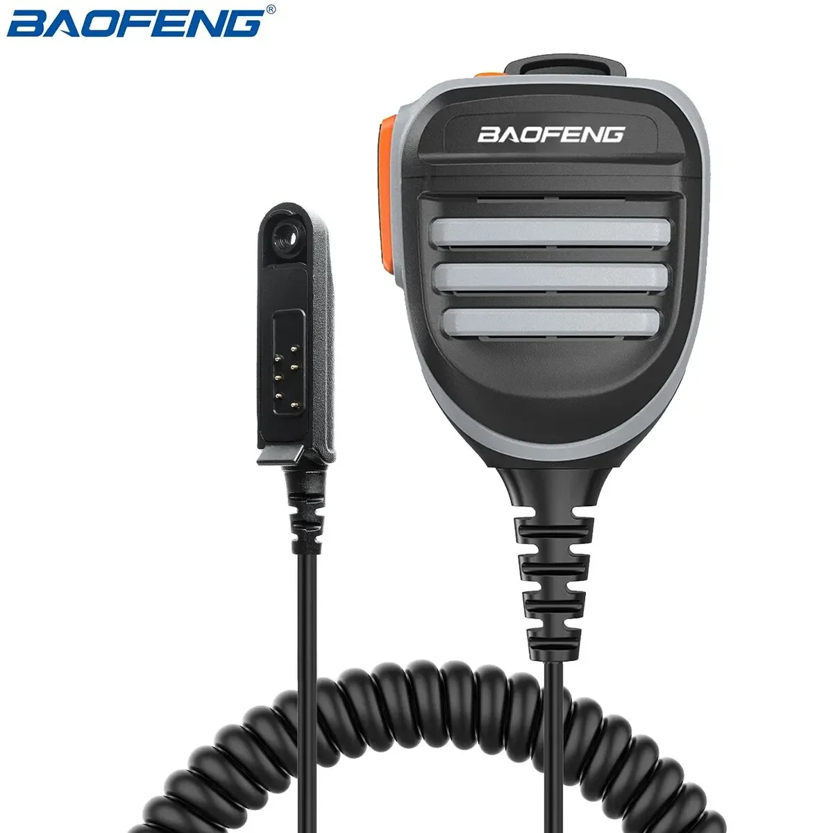 Baofeng alto-falante à prova d'água microfone de ombro para baofeng uv xr uv 9r pro plus gt 3wp walkie talkie à prova d'água