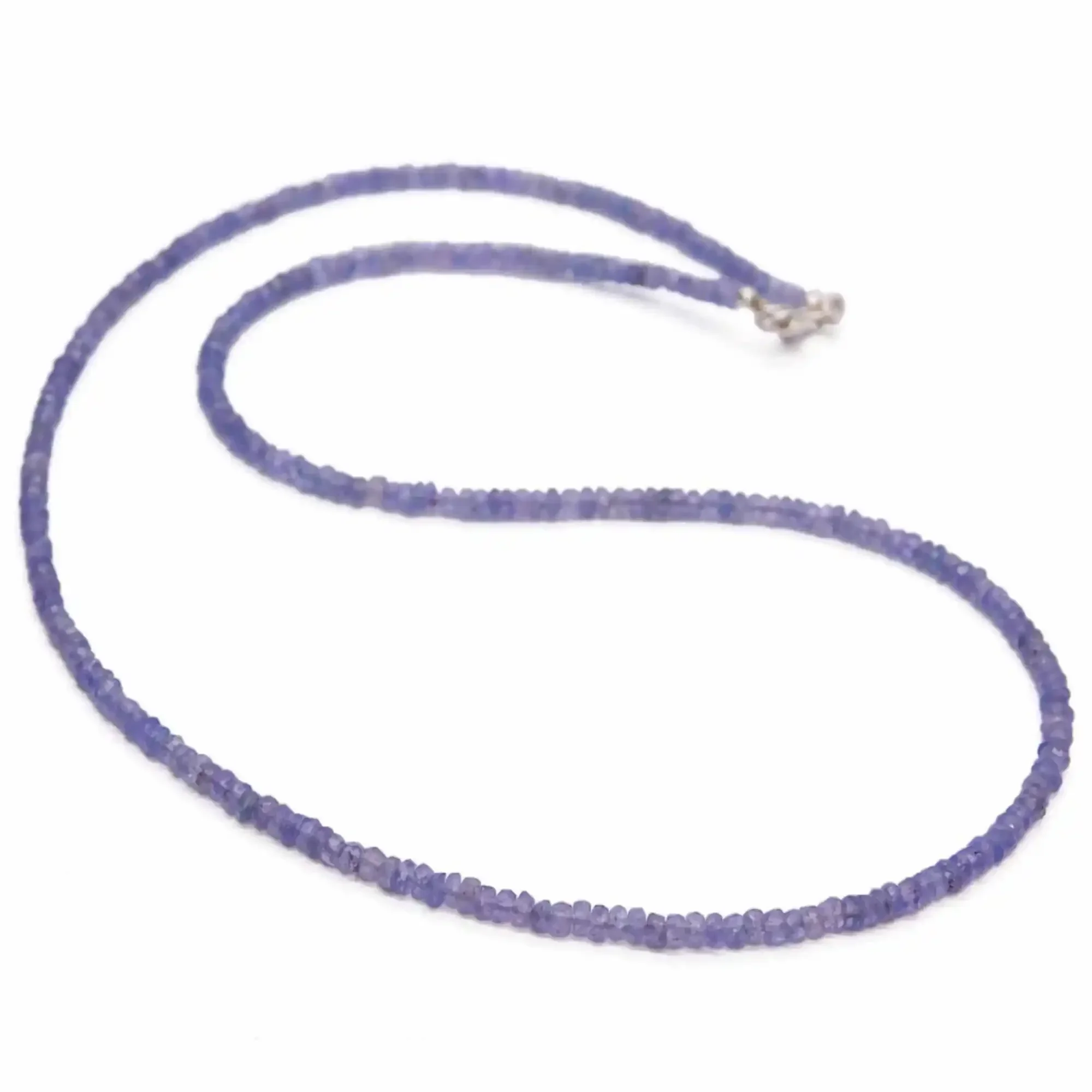 Natural blue Tanzanite gemstone beads necklace 18 INCHES Wristband Restore Yoga Energy Practice Cuff Diy Chain Colorful
