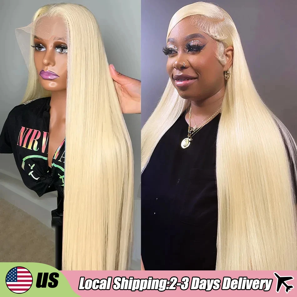 Bone Straight 13x4 13x6Lace Front Wig 613 Honey Blonde Human Hair Wig 5x5 Glueless HD Lace Front Wig Brazilian Remy Hair