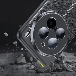 For Vivo X200 Pro Case Cover Vivo X200 Pro Mini Capas Shockproof Armor Phone Bumper Back Armor Soft TPU Leather Fundas Vivo X200