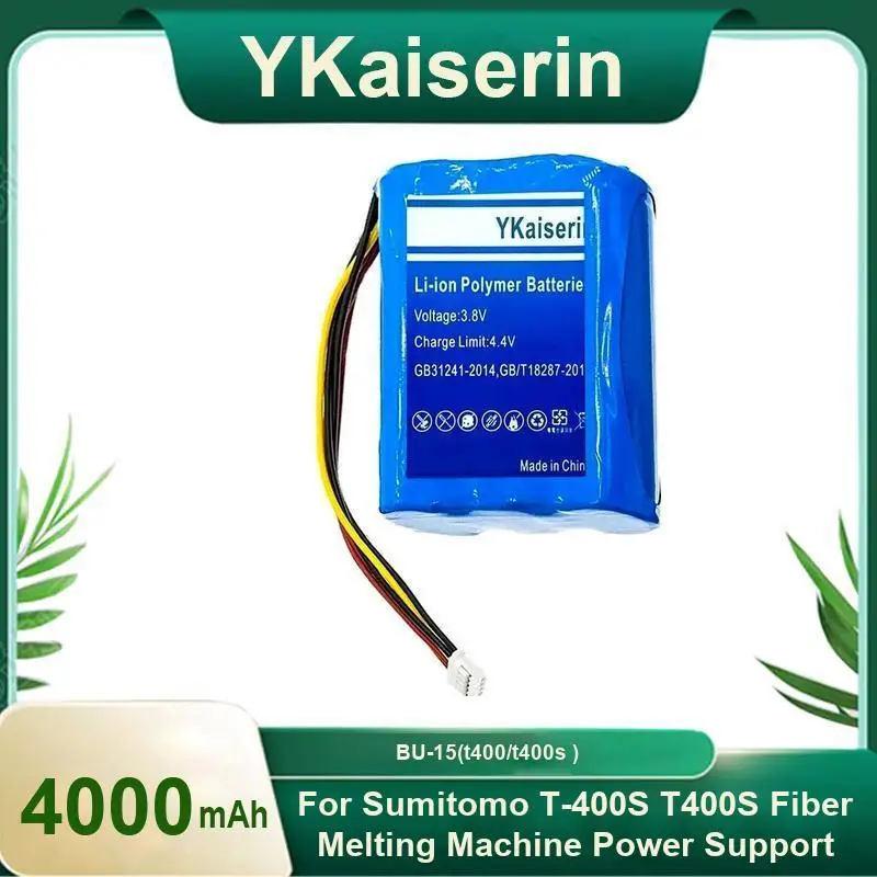 

BU-15 T400 T400s For Sumitomo T-400S T400S Fiber Melting Machine Power Support 4000Mah Portable Battery