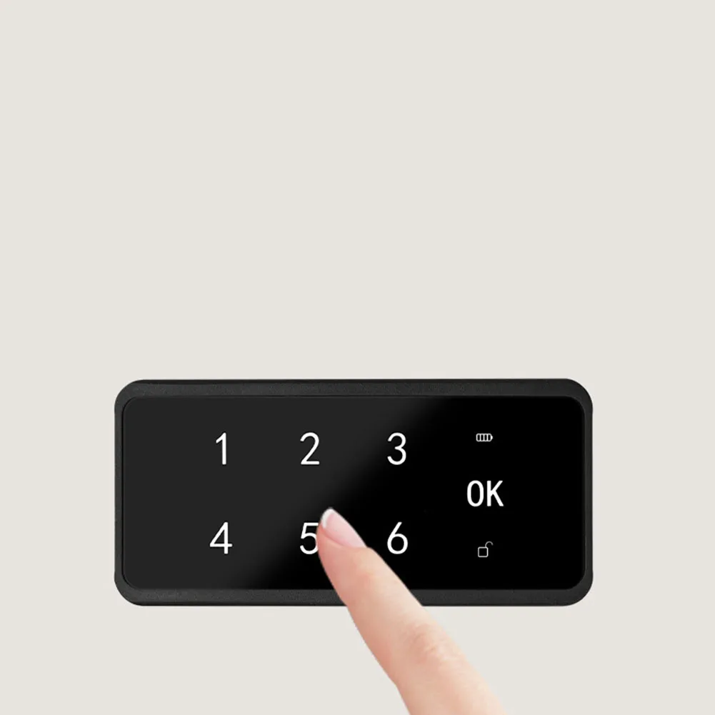 Fingerprint Operated Drawer Lock with USB Power for Cabinets Wardrobes Storage Units Gym Locker Doors ABS 75mm Size