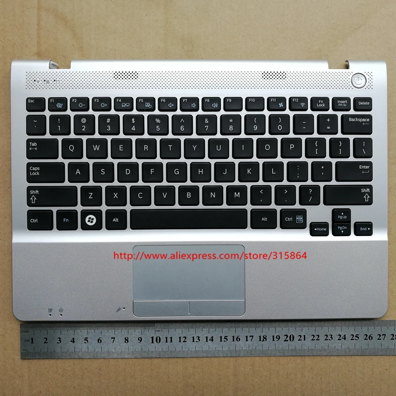 

Новинка США для Samsung NP300U1A NP305U1A тачпад черная серебряная рамка чехол для подставки для планшета с клавиатурой