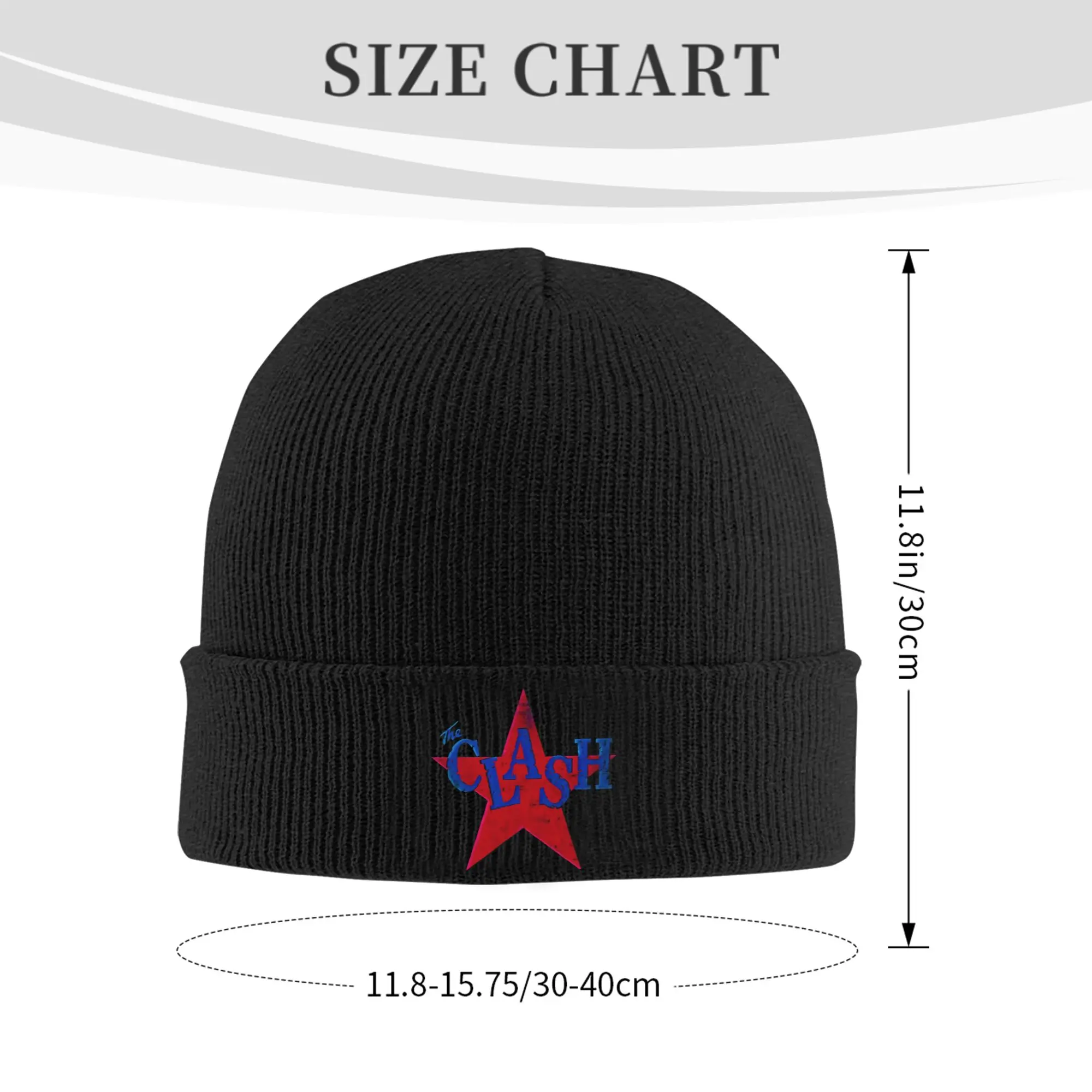 قبعة الكفة للجنسين The Clash Merch قبعات شتوية دافئة محبوكة Beanies Skullies #2
