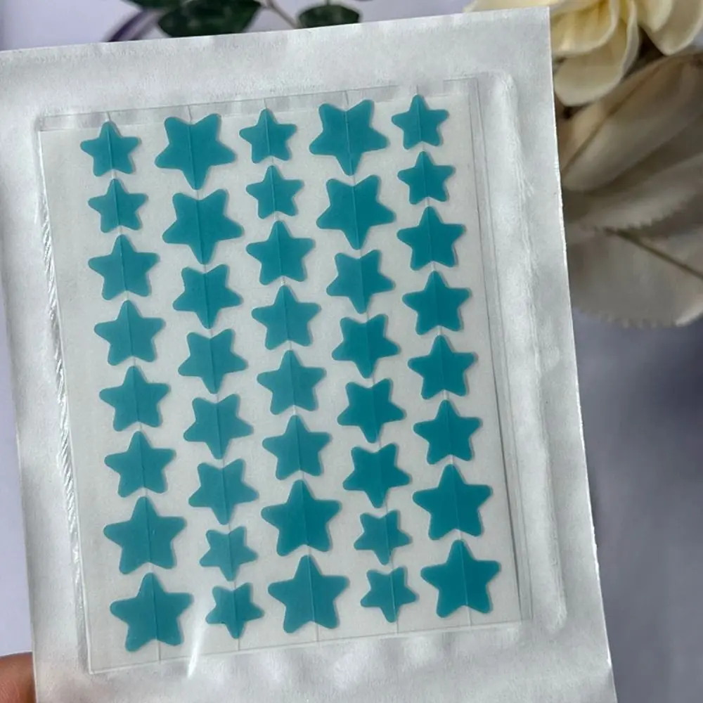 Star-Shaped Acne Patches Tea Tree Oil Hydrocolloid Bandages Blemish Covering Stickers Cute Skin-Friendly