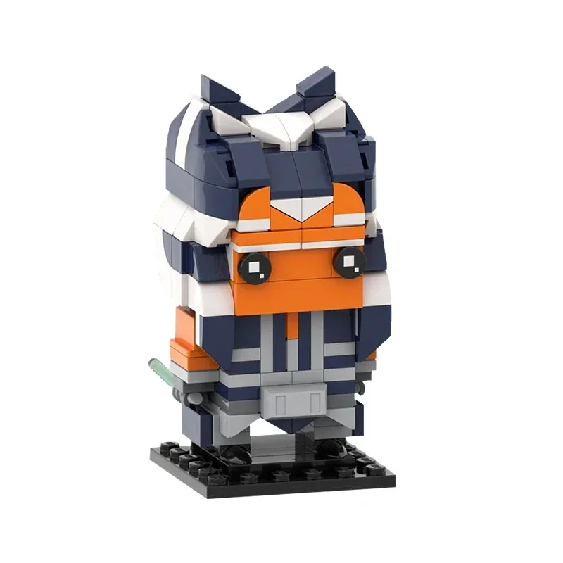 MOC Build Space Wars Brickheadz Wangs Luke Fett Anakin Tuskened Figures Model Set Building Blocks Kits Juguetes Toys for kids