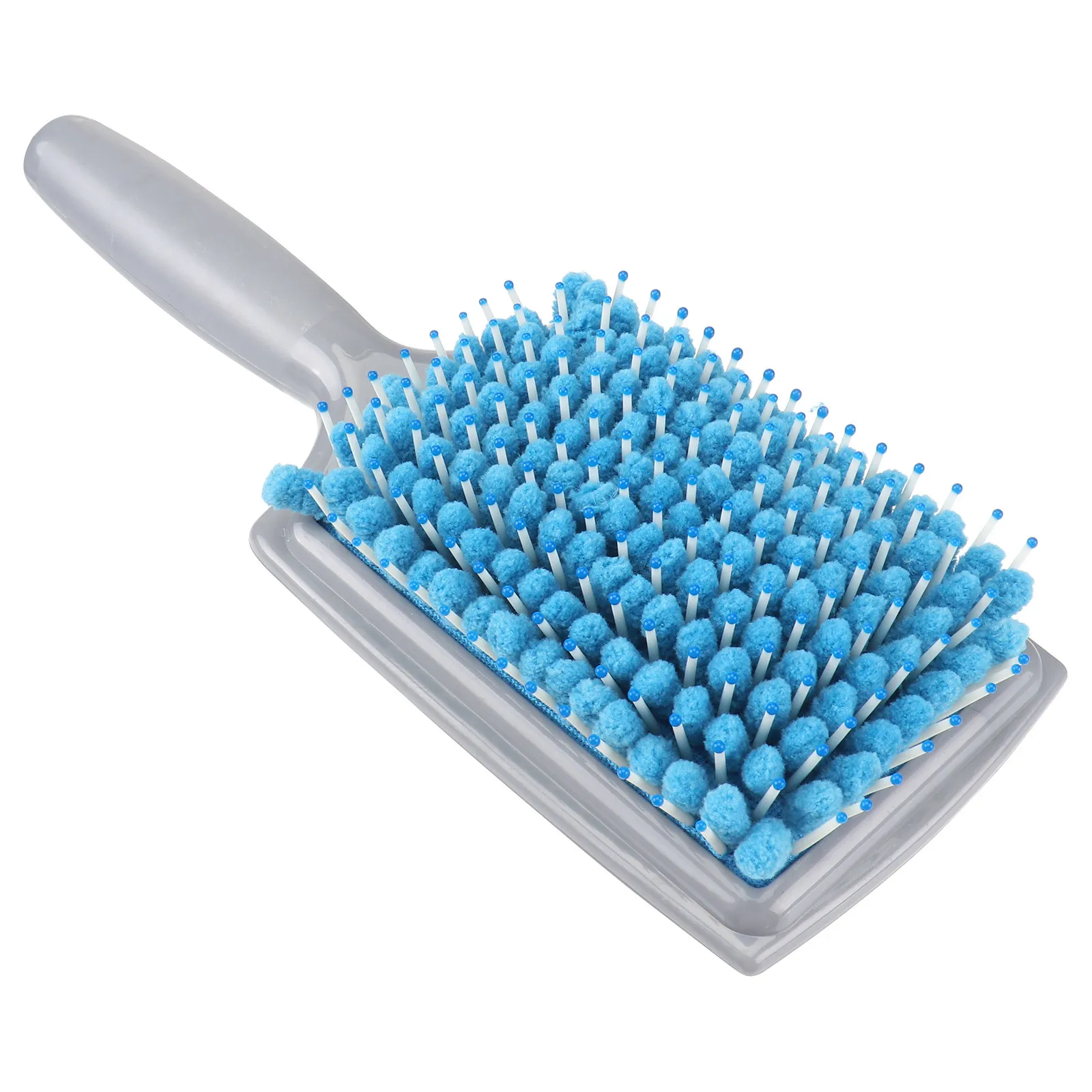 Hair Drying Brush for Fine Thin Hair Cuts Drying Time in Half Moisture Absorbing Paddle Brush with Sponge Ergonomic Comfort Grip