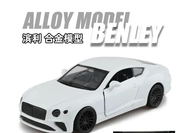 Carro de liga de brinquedo para meninos, modelo de carro esportivo de corrida realista, veículo de jogo infantil, recurso de tração, modelo de veículo colecionável