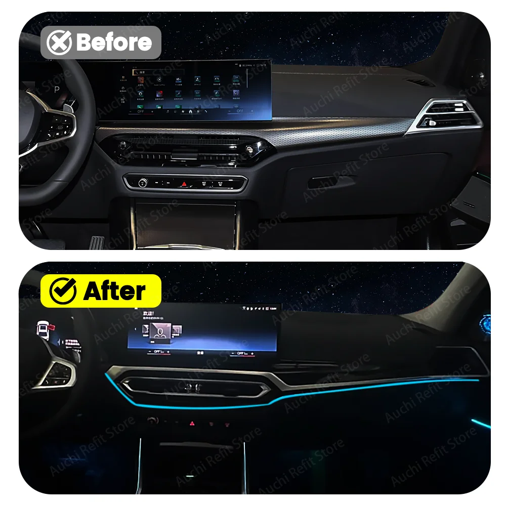 11 Colors Led Central Control Atmosphere Light for BMW 3 Series 4 Series G20 G21 G22 G26 G80 G82 Internal Car Accessories 2025