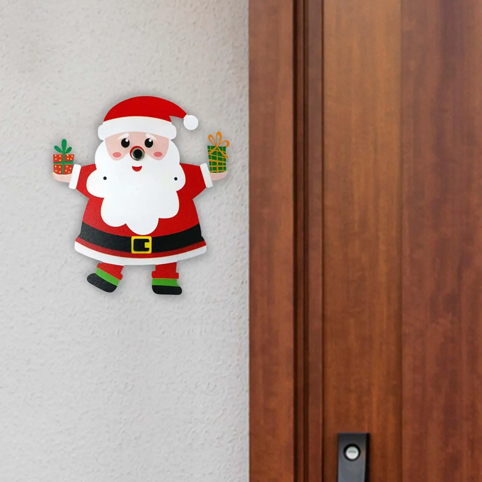 Timbre de puerta de Papá Noel, timbre de puerta fácil de instalar para puerta delantera de entrada