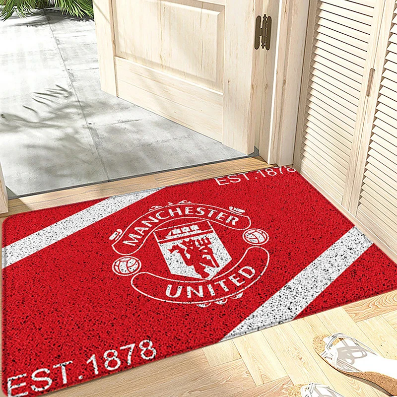 سجادة أرضية غير قابلة للانزلاق سجادة قدم للمدخل سجادة المدخل U-United Manchesters سجاد المطبخ الممتاز بالماء سجادة بجانب السرير ديكور المنزل #3