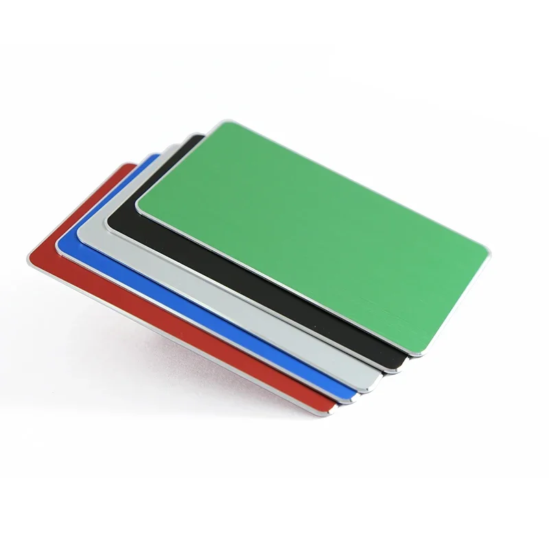 

Stainless Steel Blank Silver Metal Cards