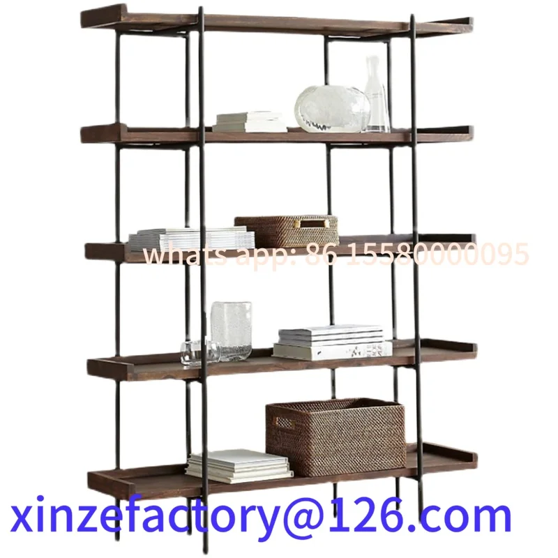 

Customizable Nordic Solid Wood Book Shelf, Living Room Floor Storage Rack, Kitchen Storage Organizer, Office Display Rack