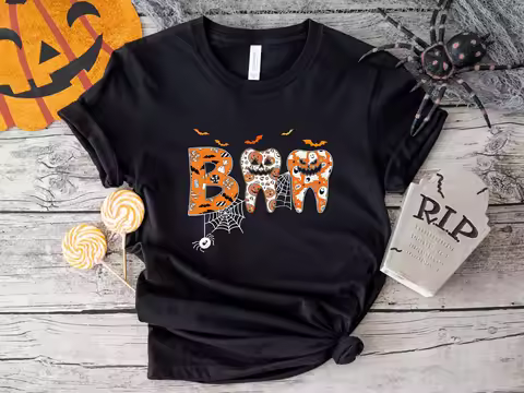 Halloween Boo T Shirtth Shirt DentisT Spooky Costume Trick Or Funny
