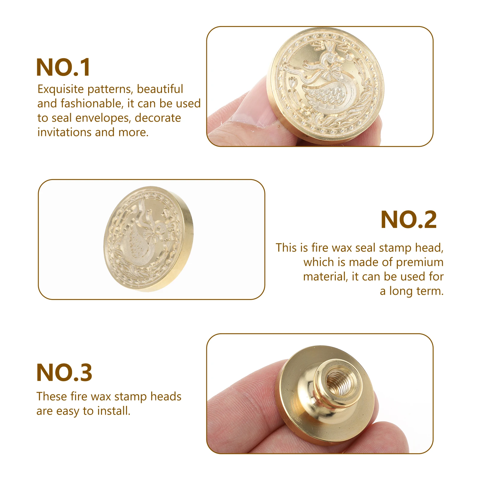 

Wax Seal Stamp Sealing Sealer Custom Head Valentine's Day Lacquer Envelope Xmas