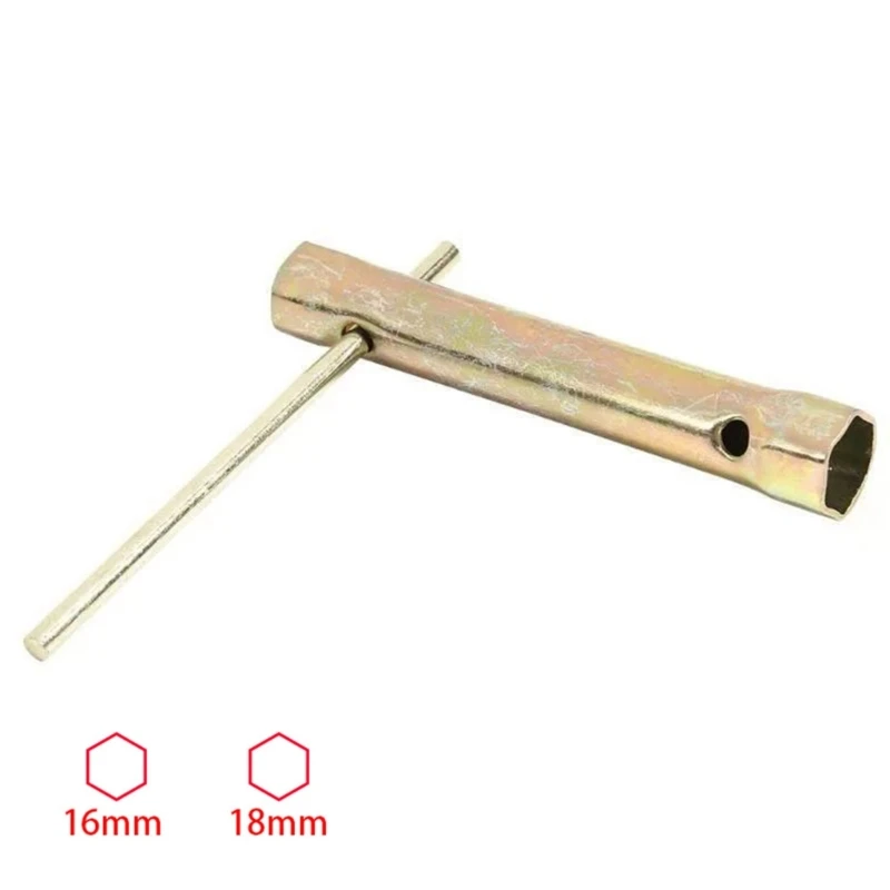 

16/18mm Double End Ignition Spanner Wrench Socket with Torques Bar