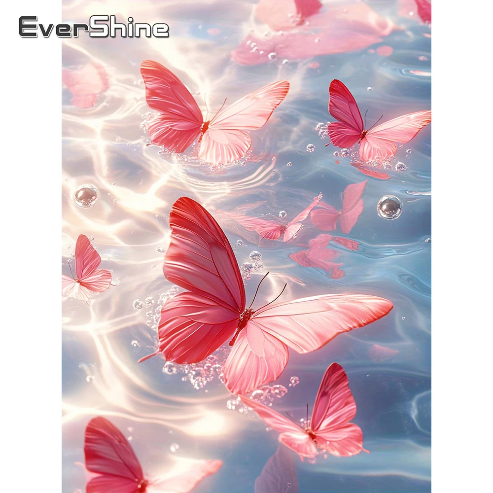 EverShine Diamantmalerei Landschaft Strass-Bild Stickerei Schmetterling Vollquadrat-Bohrer DIY Neuerscheinung Handgemachtes Geschenk