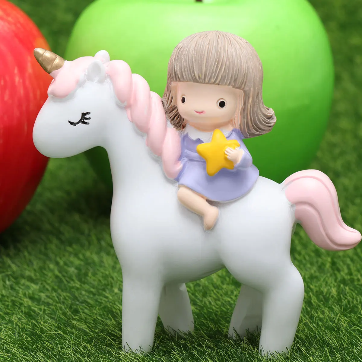 

Pink Resin Horse Sculpture Lovely Table Decor for Bedroom Desk Festival Ornament Gift for Her Friend Coworker