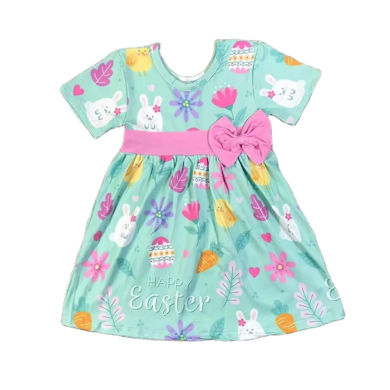 Hot  Girl wholesale Dress Boutique  Summer Cotton Kids Infant Set Clothes Outdoor Party Children  Girls Baby Dress Sleeveless