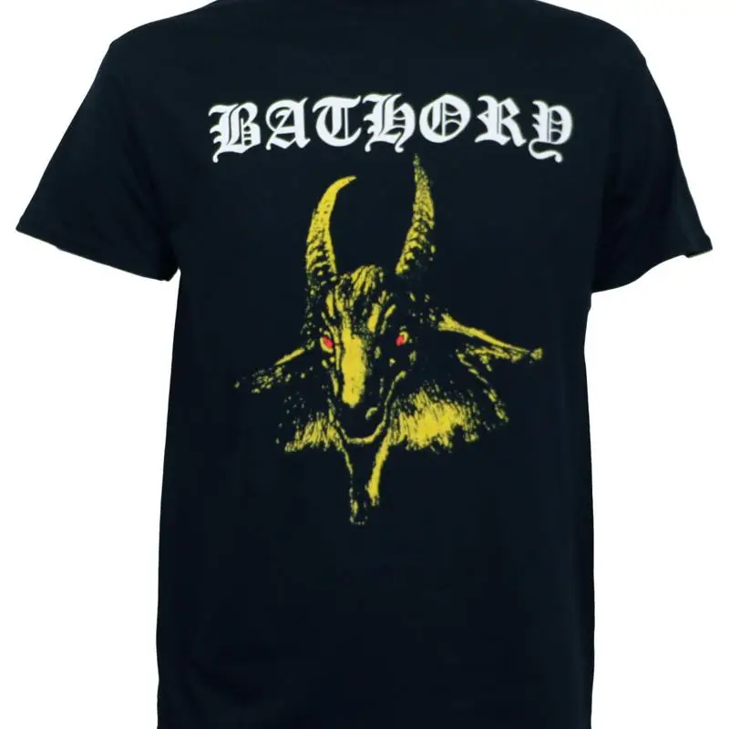 

Аутентичная черная металлическая футболка BATHORY Yellow Goat Album Art S M L XL 2XL НОВИНКА