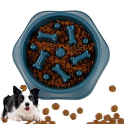 Dog Bowl Slow Eat Bowl for Dogs Small Medium PP Plastic Dog Slow Feeder Bowl Pet Food Dish Anti-choking Plate for Dog Anti-slip