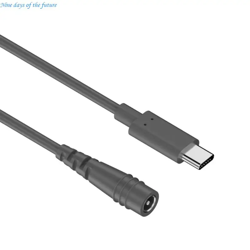 Universal Charging Cable Mini Type C Male To DC5521 Connector Reliable PVC Cord Fast Power Transfer For Laptop Tablets E65A