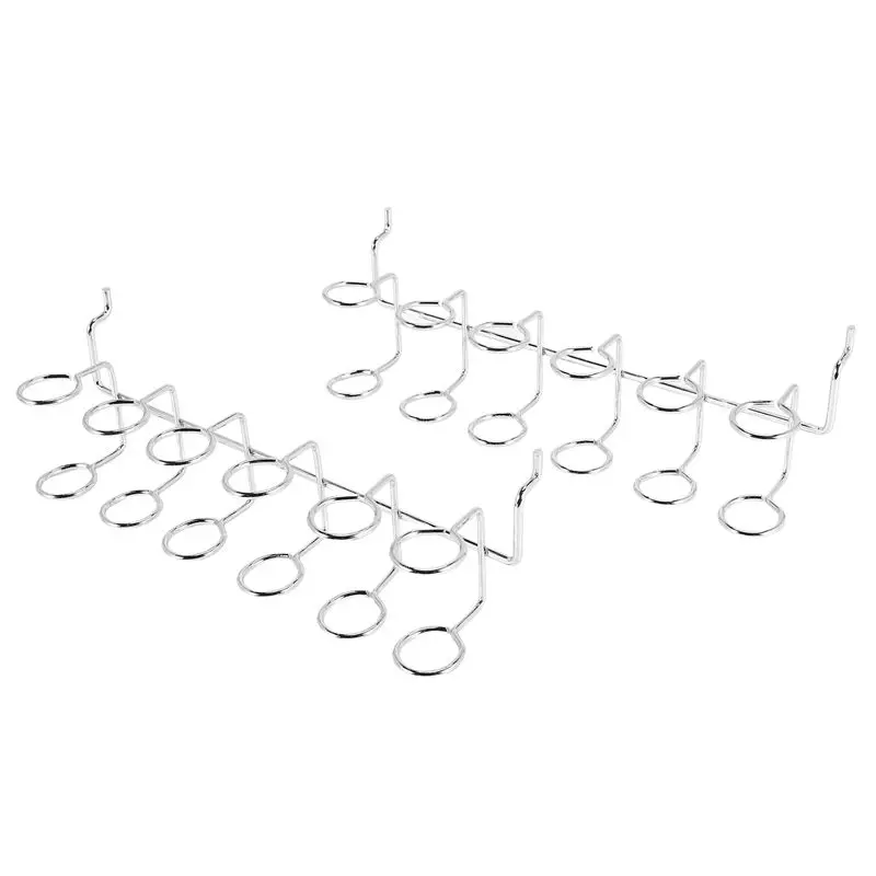 AB33-2 Pcs Screwdriver Holder Pegboard Multi-Tool Holder Accessory Pegboard Accessories Multi-Ring Tool Holder For Pegboard