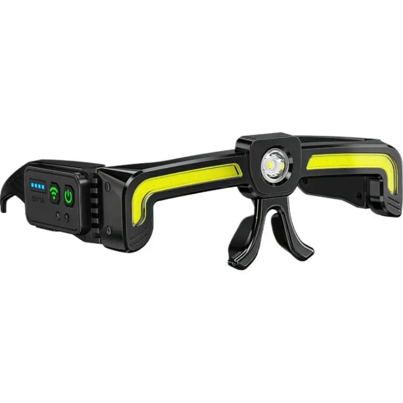 Rechargeable LED Glasses Work Light COB Headlamp USB Charging Dual Beam with Battery Indicator for Auto Repair Workshop