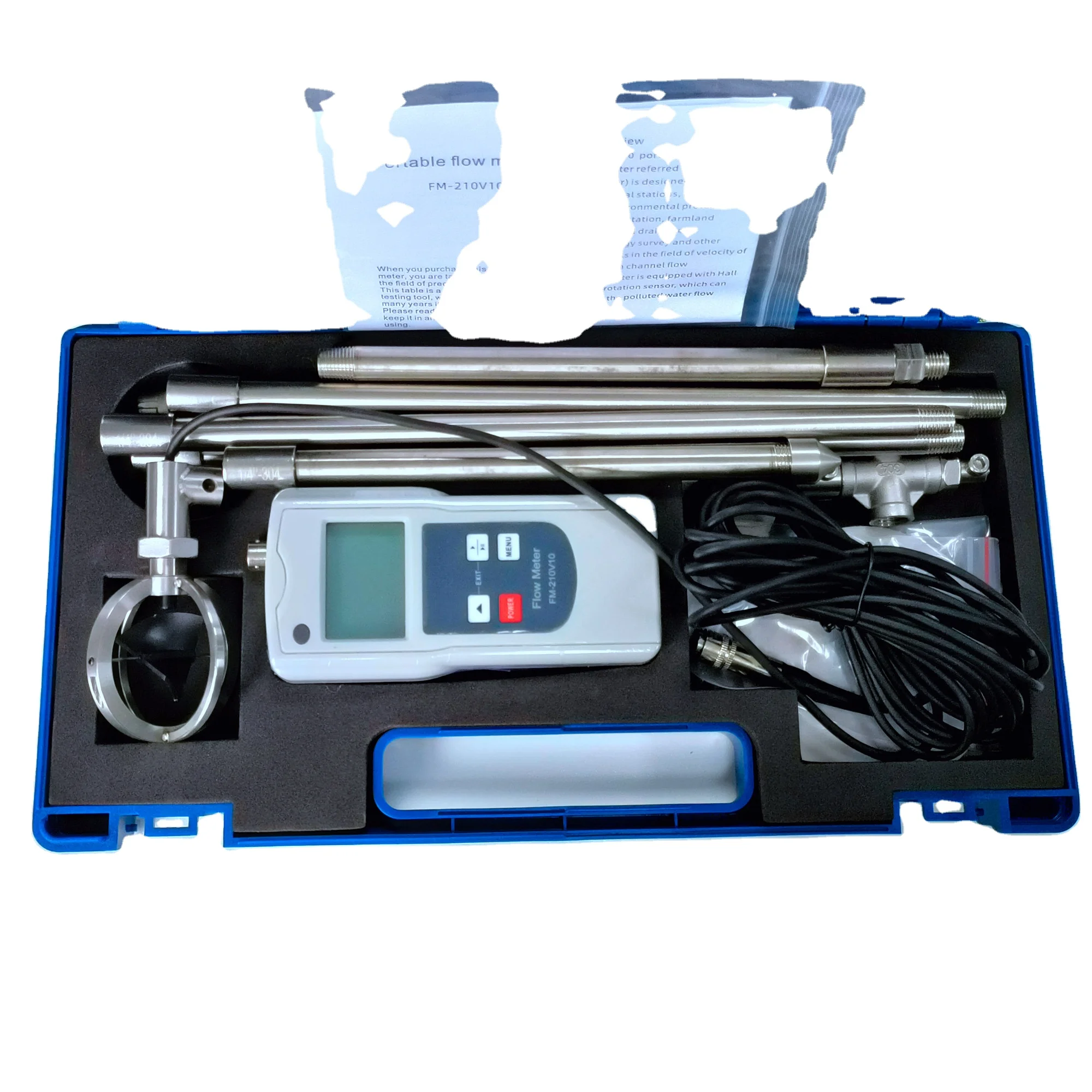 

Show level flow velocity Electromagnetic portable river current water velocity portable flow meter