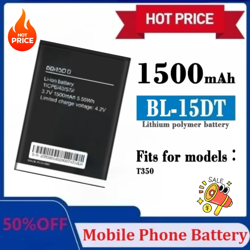 

New Upgraded Mobile Phone Battery BL-15DT 3.7V 1500mAh for Tecno with Tools