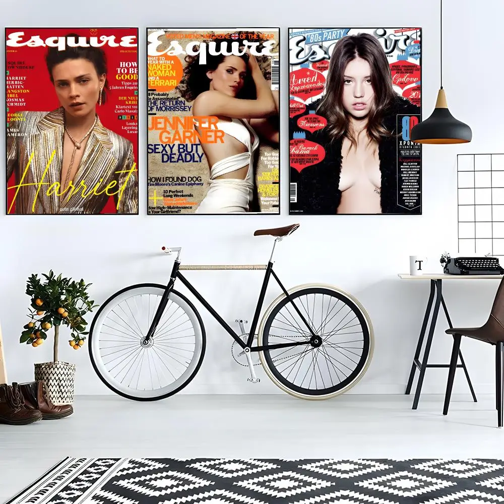 Magazine Men F-Esquire Poster Classic Wall Art Home Decor Peel and Stick Unframed