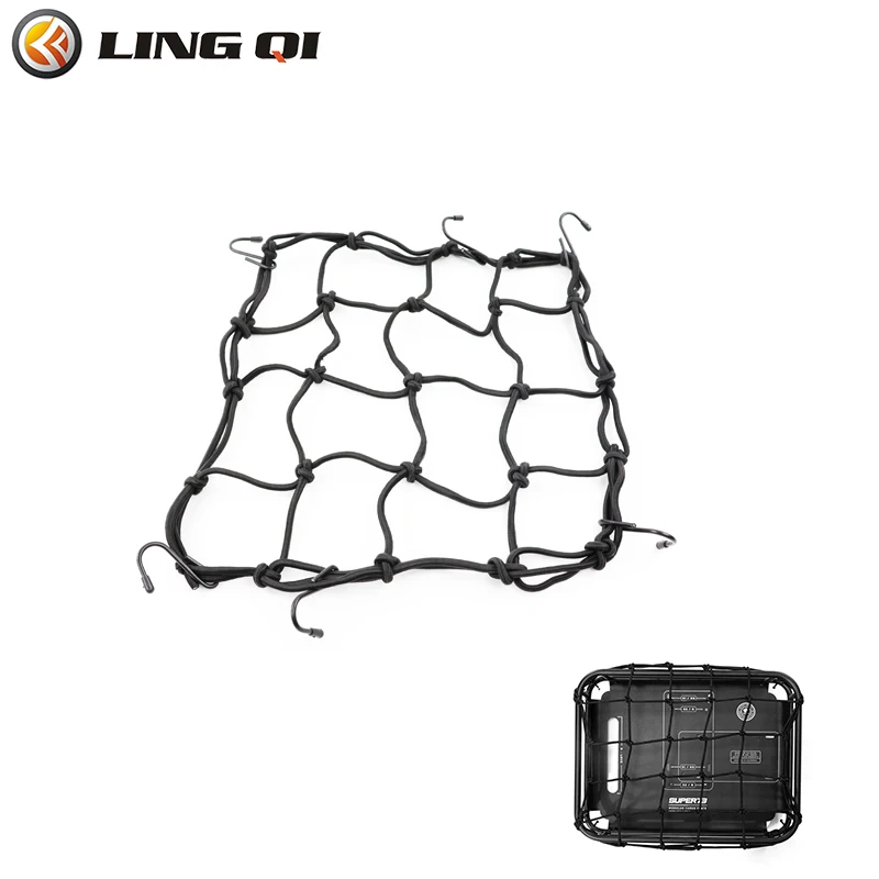 LESQUE  Cargo Net Made Of Rubber Heavy Duty Bungee Net For SUPER73 Helmet Luggage Thicken Netting Fit To Bike Super 73