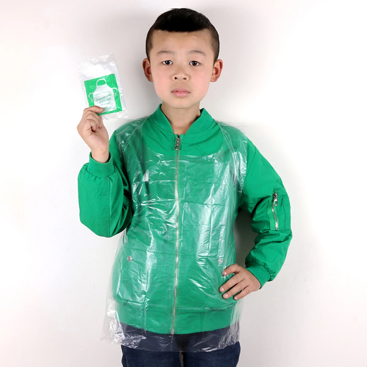 100pcs Waterproof Disposable Aprons Plastic Cooking Painting Guard Transparent Body Protect Stain Resistant