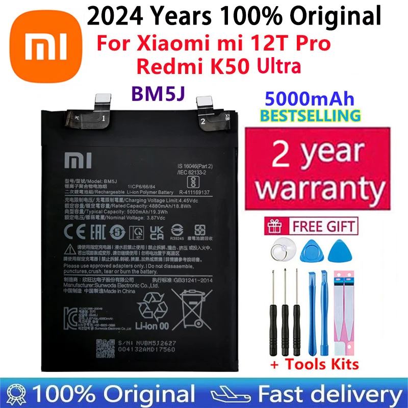 BM58 BP48 BM4Y Original Battery For Xiaomi Redmi Mi Poco F2 F3 K20 K30 Mix 4 K40 K50 K60 9T 11T 12T Pro 5G UItra Game Batteries