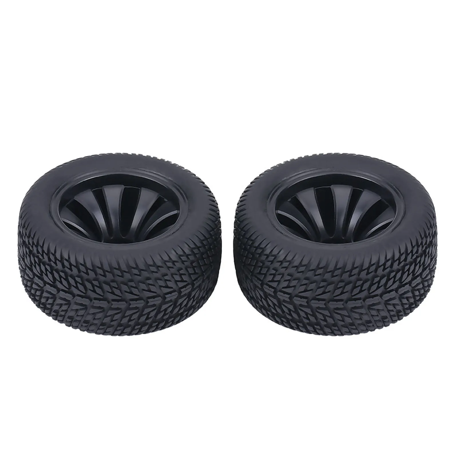 2Pcs/set Rubber Tyre Tires & Plastic Hubs Wheel for 1:12 RC Car Racing Car Truck