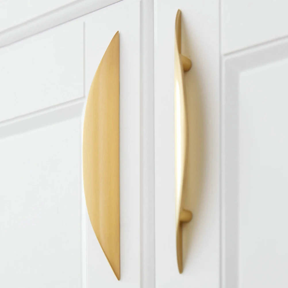 

2Pcs Metal Door Handles Modern Cabinet Pulls Smooth Surface Corrosion Resistant Decorative Pull Handle Cabinet Handles