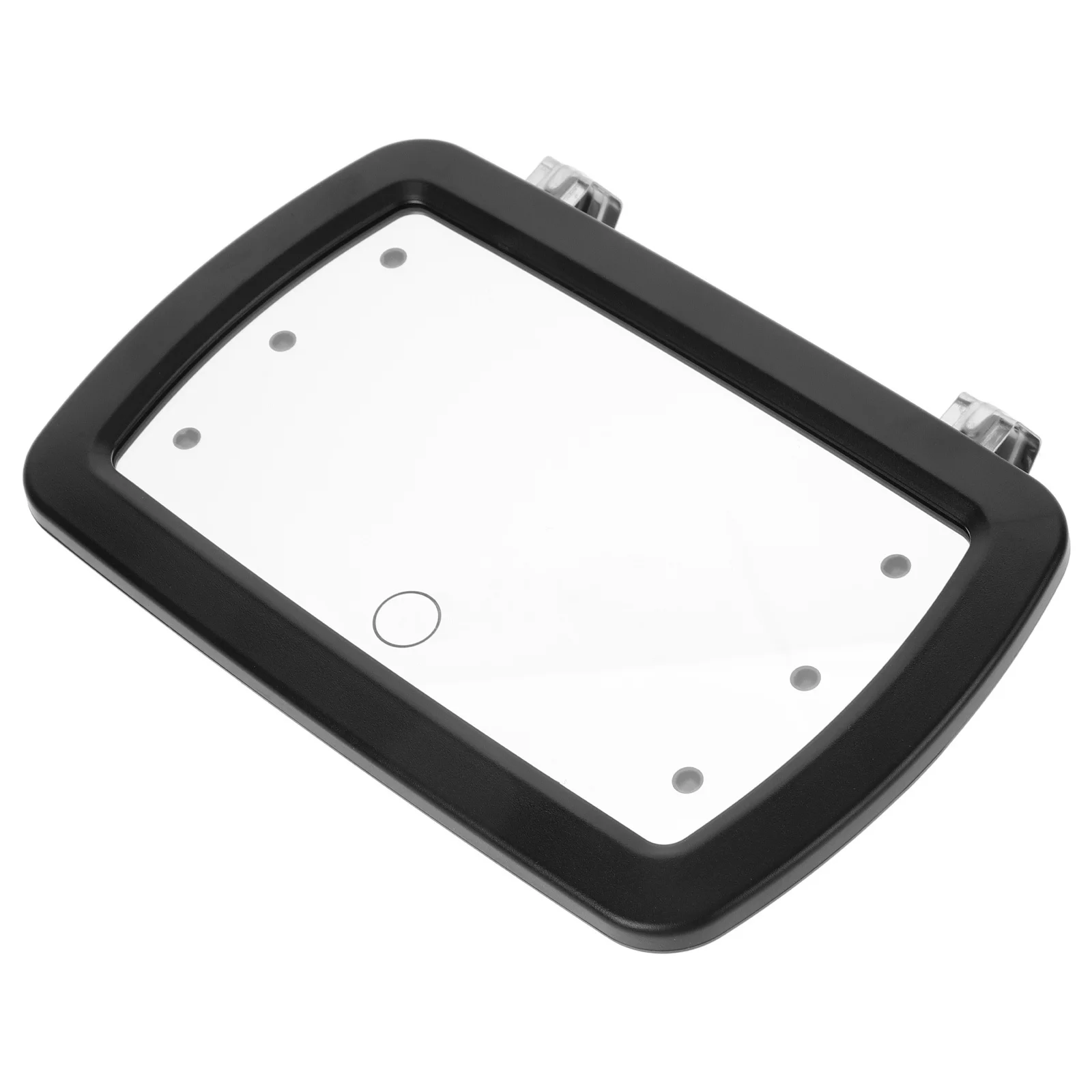 مشبك مرآة حاجب السيارة LED مع مفتاح لمس، مرآة عالية الوضوح لواقي الشمس، شاحنة السيارة المحمولة #6